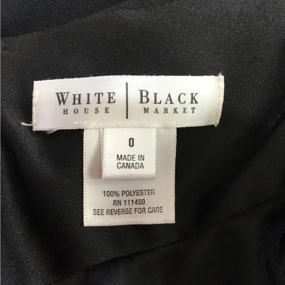 White House Black Market Black Halter Criss Cross Low Back Cocktail Dres… - Picture 6 of 6